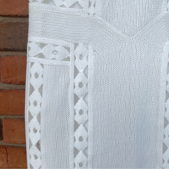 Kobi Halperin Amani Fringe Hem Knit Dress in White Sz 6 - Picture 9 of 9